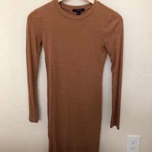 Mustard body con dress